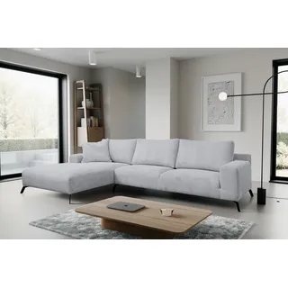 VENASI ASPEN CORD Links Ecksofa ohne Schlaffunktion Sofa L Form Eckcouch Couchgarnitur Couch GRAU - Grau