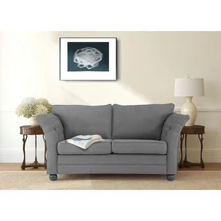 Home Affaire 2-Sitzer »Pajero« mit Knopfheftung an den Armlehn-Innenseiten, Keder, grau