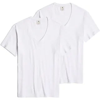 G-Star Base V-Neck T-Shirts weiß, - Herren. - L,