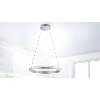 Paul Neuhaus Q®-VITO - Hängelampe Edelstahl – Durchmesser ca. 59 cm - Silber