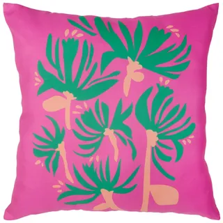 Esposa Zierkissen , Pink , Textil , Blume , Füllung: Polyester,Polyester , 45x45 cm , pflegeleicht , Heimtextilien, Wohntextilien, Kissen, Zierkissen