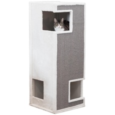 Bild Cat Tower Gerardo 100 cm, weiß/grau