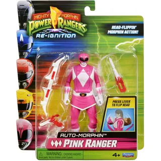 Power Rangers Mighty Morphin PINK Ranger Auto-Morphin Actionfigur 12 cm - Pink