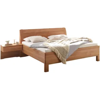 Dieter Knoll Bettanlage , Eichefarben , Holz, Holzwerkstoff , Eiche , teilmassiv , 180x200 cm , Made in Germany, DIN EN ISO 9001 , Lattenrosthöhe individuell einstellbar,Typenauswahl , Schlafzimmer, Komplette Schlafzimmer und Serien, Schlafzimmerserien