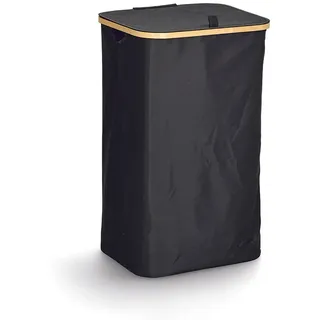 Zeller Wäschesammler mit Tragetasche 69 cm x 34 cm x 41,5 cm Schwarz
