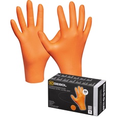 Bild Einweghandschuhe Orange Nitril Ultra Grip | 50 Stück