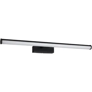 EGLO LED Spiegelleuchte Vadumi, Lampe Spiegel Badezimmer, Spiegellampe aus Kunststoff in Schwarz und Weiß, neutralweiß, IP44, L 60 cm