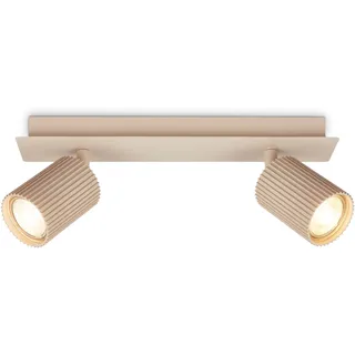 Briloner Deckenstrahler 2-flammig schwenkbar 32 cm beige