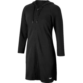 Speedo Damen Aquatic Fitness Bademantel mit Kapuze, mit durchgehendem Frontreißverschluss