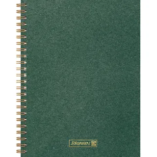 Brunnen Notizbuch Premium Wire, A5, 192 Seiten, punktiert, dunkelgrün
