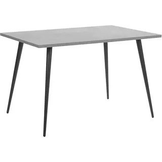 Beliani Esstisch 120 x 76 x 80 cm grau/schwarz