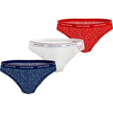 Tommy Hilfiger Underwear Bikinislip »3 PACK BIKINI LACE (EXT SIZES)«, (Packung, 3er-Pack), mit Tommy Hilfiger Logobund, bunt