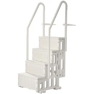 Vevor Poolleiter weiß 122-137 cm