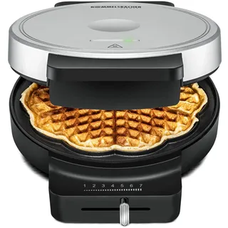 Rommelsbacher WA 850 Waffelautomat schwarz/silber