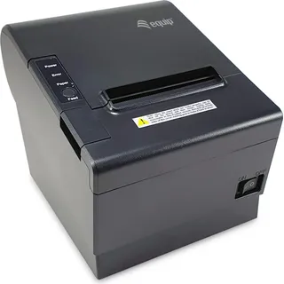 Equip 80mm Thermobondrucker für den POS mit automatischer Schneidefunktion USB- und Kassenladen-Anschluss - Thermodruck - POS-Drucker - 203 x 20... - Schwarz