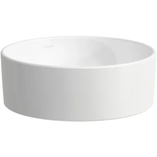 LAUFEN Savoy Waschtisch-Schale, 380x380x130mm, rund, ohne Überlauf, H8129410001121, Farbe: Weiß