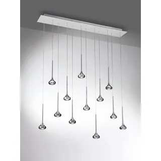 Zwölfflammige LED-Hängeleuchte Fairy Axo Light - Grau