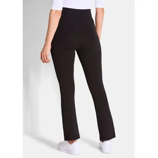 2-in-1-Hose GOLDNER "Kurzgröße Leggings im 2er-Pack", Damen, Gr. 24, K-Gr, schwarz (schwarz, schwarz), Obermaterial: 95% Baumwolle CO. 5% Elasthan EL., Hosen 2-in-1-Hose