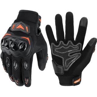 KEMIMOTO Motorradhandschuhe Herren, Motorrad Handschuhe mit Knöchelprotektor und Touchscreen, Sport Handschuhe für Herren und Damen, für Motorrad, Fahrrad, Roller, Jagd