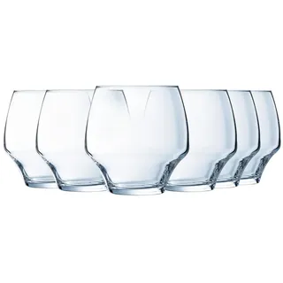 Chef&Sommelier, Trinkgläser, Open Up, 38 cl, 6er Set | Ultrafestes Krysta-Kristallglas, Wassergläser für Saft, Cola und Longdrinks, spülmaschinenfest, dauerhafter Glanz