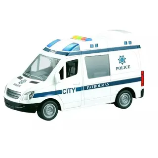 Polizeiauto mit Licht- und Soundeffekten, aufklappbarer Tür