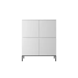 Selsey Highboard weiß - Maße cm B: 100 H: 122