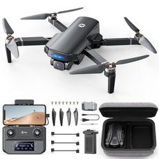 Holy Stone HS360S Drohne mit Kamera 4K GPS für Erwachsene, 3KM Große Reichweite 5G FPV Bildübertragung, 20 Min. Lange Flugzeit, Follow-Me, Rückkehr, RC faltbar Drohnen komplettset unter 249g Anfänger