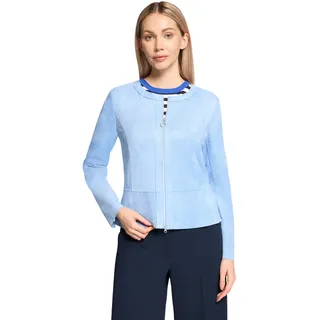 Betty Barclay Damen, Kurzblazer mit Reißverschluss", 36, Azurine