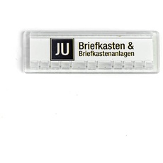 JU Namensschild 67 x 22 mm Stanzmaß 61 x 18 mm JU Nummer 21-255 (5 Stück)