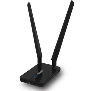 Asus USB-AC58 Wireless-AC1300 Dual-Band USB Adapter (USB 3.0, Zwei abnehmbare Antennen, USB-Verlängerungskabel, einfaches Einrichten per WPS-Button)