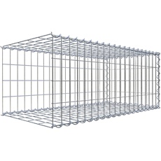 Bild Gabione, silbergrau, Maschenweite 5 10 cm