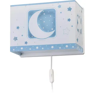 Dalber kinder Wandlampe, Kinderlampe Wandleuchte Mond und Sterne Moon Light Blau