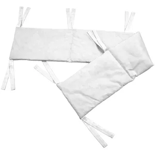Patinio Nestchen , Weiß , Textil , Uni , Füllung: Polyester,Polyester , 25x170 cm , Textiles Vertrauen - Oeko-Tex® , schadstoffgeprüft , Schlafen, Babybettausstattung, Babynestchen & Nestchenschlangen, Bettnestchen