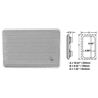Poly-planar Platinium 5500 Lautsprecher 2 Einheiten - White - 255 x 159 mm