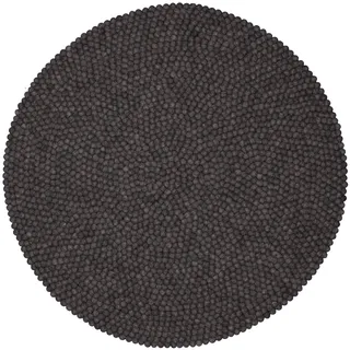 myfelt Filzkugelteppich Hugo - Ø 90 cm, ideal für Schlaf-, Wohn-, Kinderzimmer, Flur & Bad