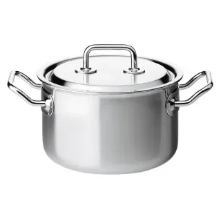 Spring Brigade Fleischtopf, Kochtopf für die optimale Wärmeverteilung mit praktischer Innenskalierung, Durchmesser: 20 cm