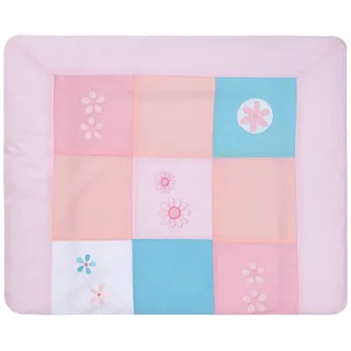 Alvi 330185732 Wickelauflage mit Bezug "Flower Patch", rosa