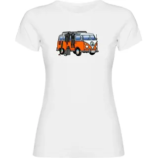 Kruskis Hippie Van Spearfish Damen T-shirt Mit Kurzen Ärmeln - White - M