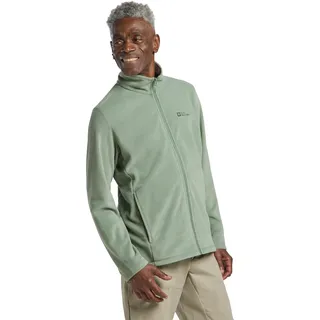 Fleecejacke JACK WOLFSKIN "TAUNUS FZ M", Herren, Gr. M, grün (eucalyptus), Fleece, Obermaterial: 100% Polyester, Jacken Fleecejacke, Windabweisend, atmungsaktiv, Übergangsjacke