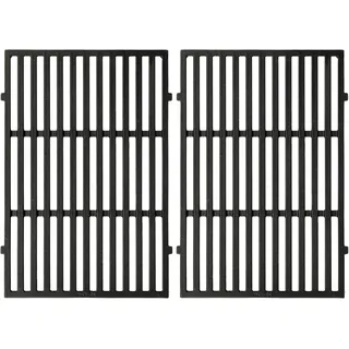 Denmay 7638 44,5 x 60,6cm Grillrost Gusseisen für Weber I & II Spirit E/S 310, 320, 330 Classic (mit vorderen Brennerknöpfen), Gussrost Ersatzteile für Spirit 700,