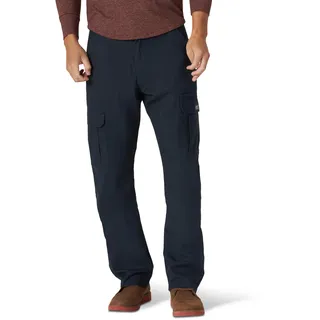 Wrangler Herren Jeans Cargo Pant, Relaxed Fit, Straight Leg, Navy, 32W / 32L
