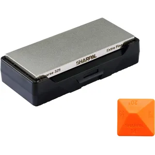 SHARPAL 156N Diamant-Schleifstein Abziehstein mit Aufbewahrungsbox, Dual Körnung, grob/extrafein, Wetzstein