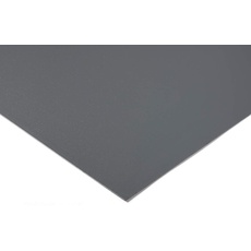 RS PRO PVC Kunststoffplatte, Grau, 15mm x 1000mm x 1000mm / 1.47g/cm3 bis +60°C, Voll
