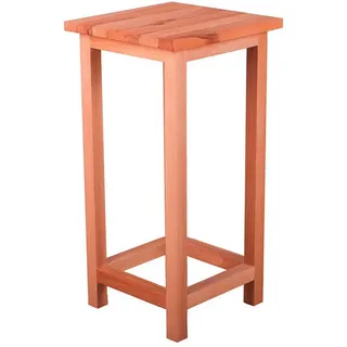 Gardenson Universalhocker , Kernbuche , Holz , Kernbuche , massiv, Hartholz , quadratisch , 30x60x30 cm , Gartenmöbel, Gartensessel, Gartenhocker