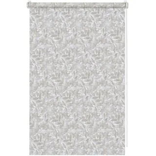 GARDINIA EASYFIX Rollo Dekor zum Klemmen, Blickdicht, Alle Montage-Teile inklusive, Natural Camouflage, Hellgrau/Taupe, 75 x 150 cm (BxH), 36169