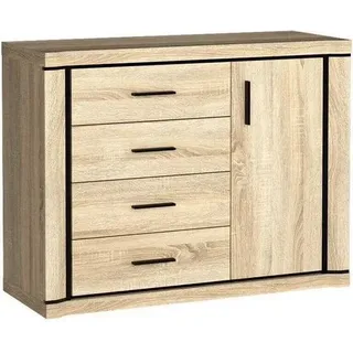 AIRA Kommode mit Türen - Sonoma Eiche - Braun