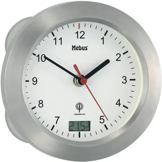 Wanduhr , Silberfarben , Metall , Dekoration, Uhren, Wanduhren