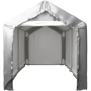vidaXL Lagerzelt 180x300 cm Stahl Grau - Grau