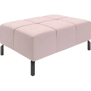 Hockerbank HOME AFFAIRE "Ancona New", rosa, B:107cm H:43cm T:71cm, 100% Polyester, Hocker, Hockerbank, passend zum Ecksofa, auch in Easy care-Bezug + Cord