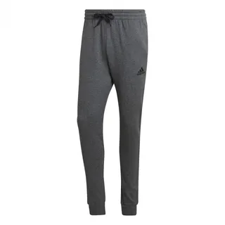 adidas Essentials Fleece Regular Tapered Hosen Dunkelgrau/Schwarz L
